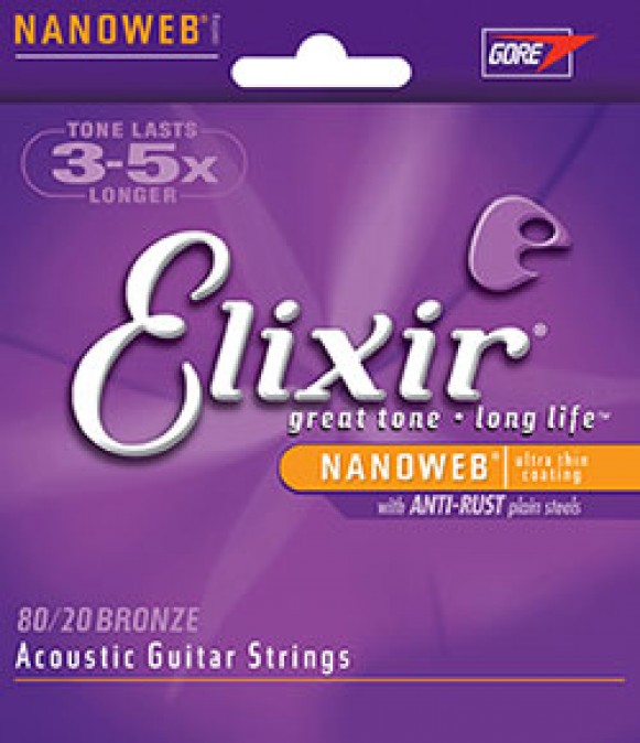Elixir 80/20 Bronze Nanoweb Extra Light