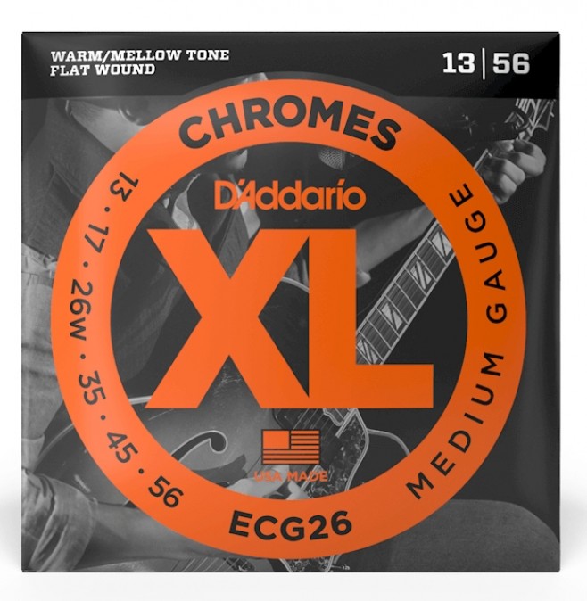D'Addario XL Chromes ECG26 Medium Set