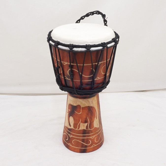 Juno 7" Wooden Djembe (Brown Elephant)