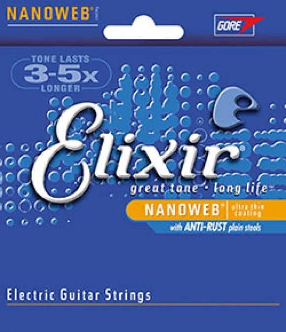 Elixir Nanoweb Electric Guitar Custom Light 