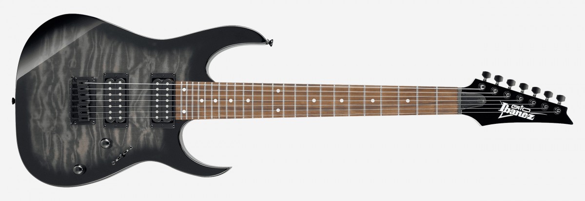 Ibanez RG Gio GRG7221QA-TKS 7 String (Transparent Black Sunburst)