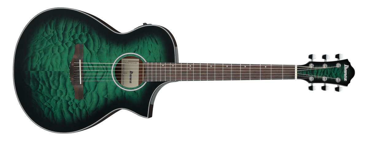 Ibanez AEWC16QA (Transparent Emerald Burst)