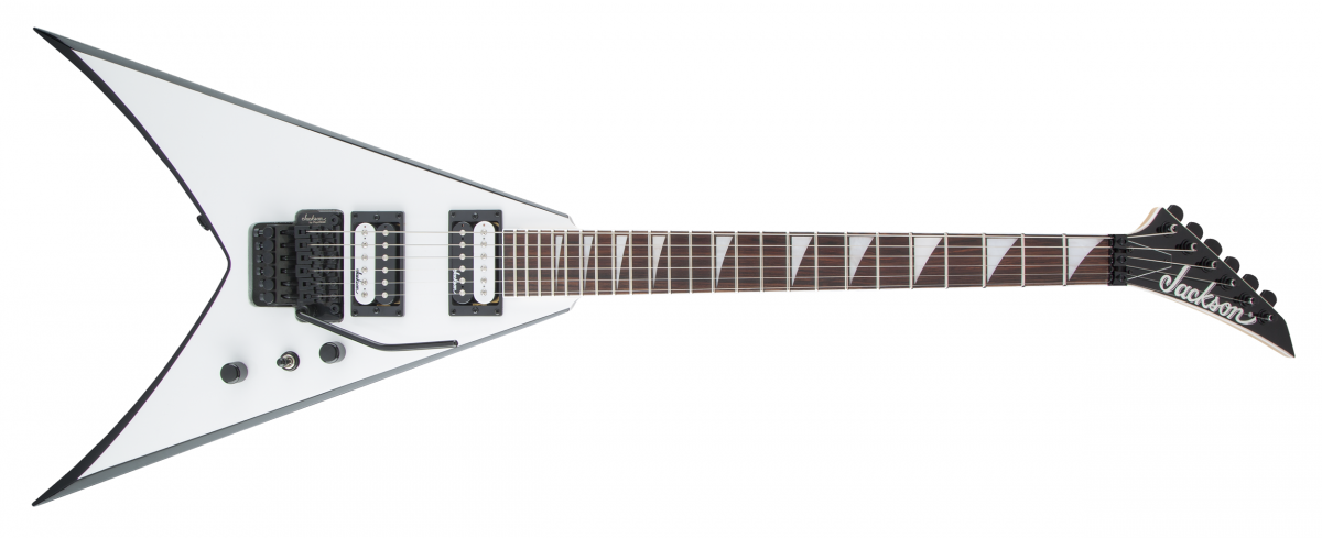 Jackson JS32 King V (White with Black Bevels)