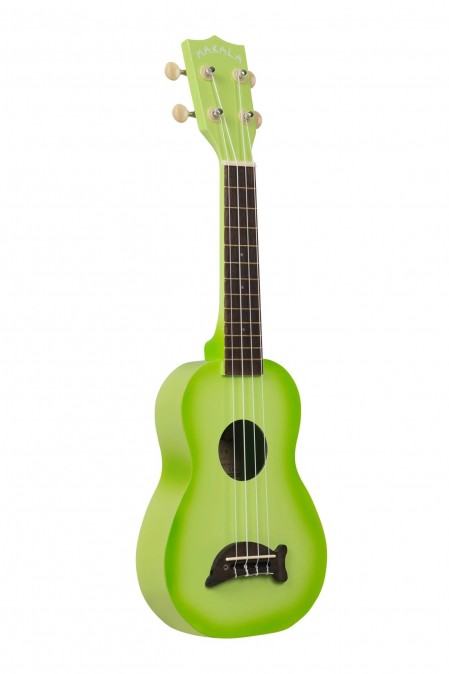 Makala MK-SD Soprano Dolphin Ukulele (Green Apple Burst)