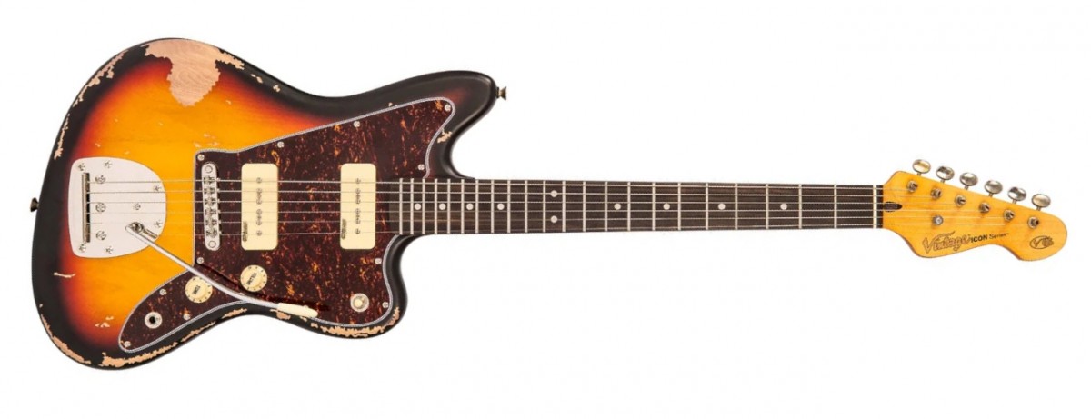 Vintage V65 ICON Vibrato (Distressed Tobacco Sunburst)