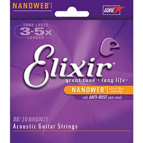 Elixir 80/20 Bronze Nanoweb Light