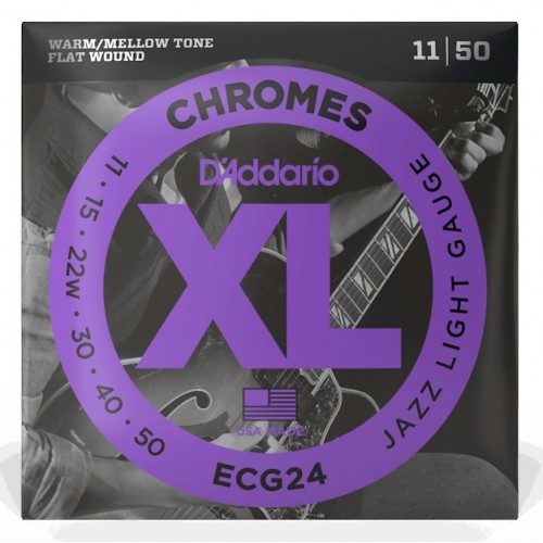D'Addario XL Chromes ECG24 Jazz Light Set