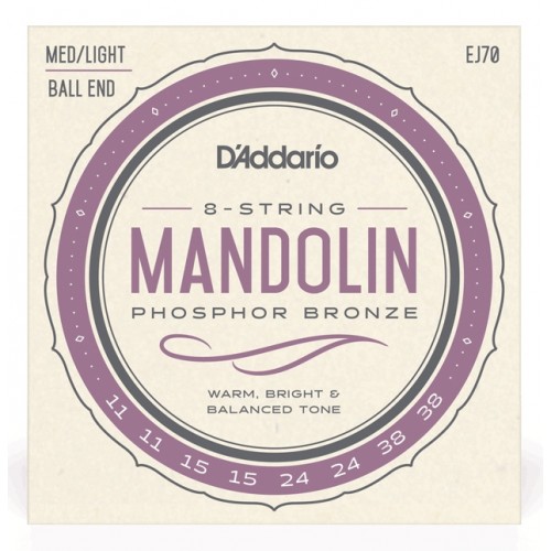 D'Addario EJ70 8-String Mandolin (Medium/Light)