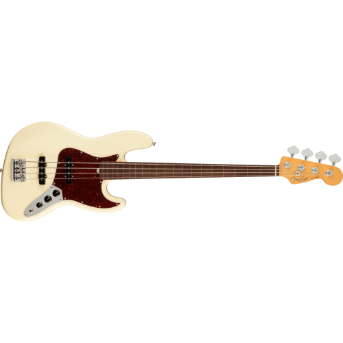 Fender American Professional II Jazz Bass Fretless (Olympic White)