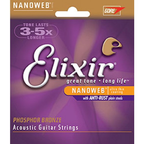 Elixir Phosphor Bronze Nanoweb Custom Light