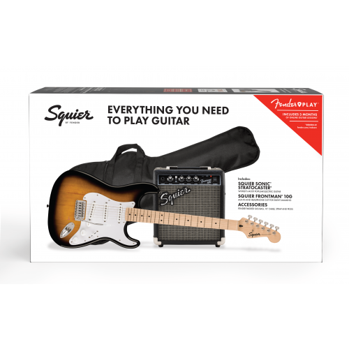 Squier Sonic Stratocaster Package (2-Colour Sunburst)